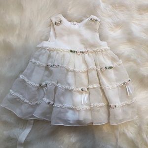 Floral White Summer Dress